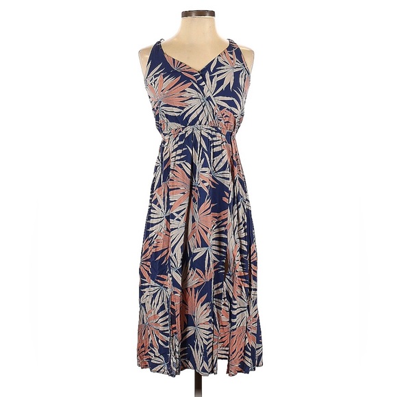 L*Space Blue Polynesian Palm Dressπππ - Picture 5 of 13